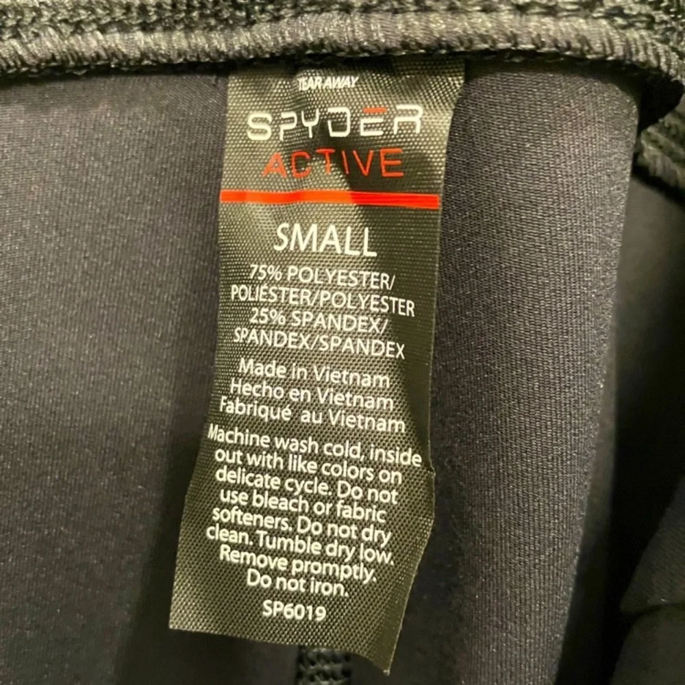 Spyder Active Vent Mesh 7/8 Leggings Black Small NWT Dry Quick Reflective
